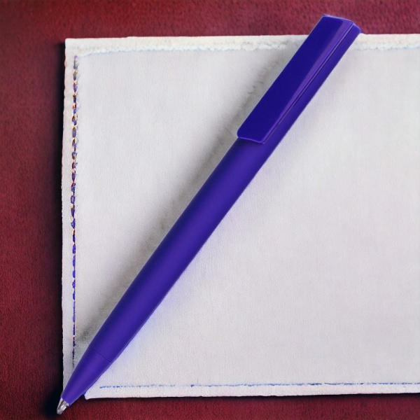 Ручка пластиковая Lavy софт-тач / Приятная и удобная с нажимным механизмом